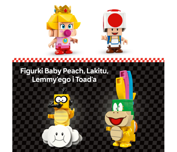 LEGO Super Mario 72036 Zestaw Baby Peach i Grand Prix - 1284254 - zdjęcie 6